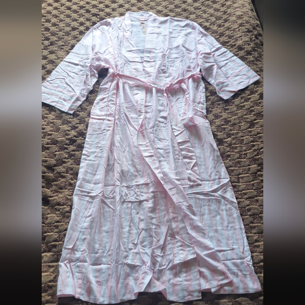 Victoria Secret Modal Cotton Long Robe Size M/L NWT - Picture 6 of 10